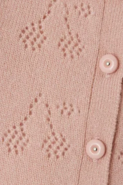 Bonpoint PINK Cashmere cardigan