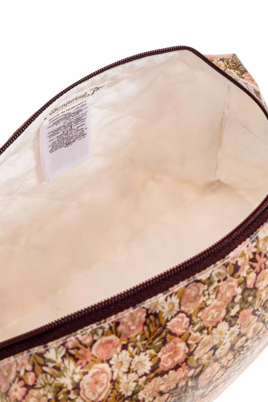 Bonpoint PINK Cosmetic bag with floral motif