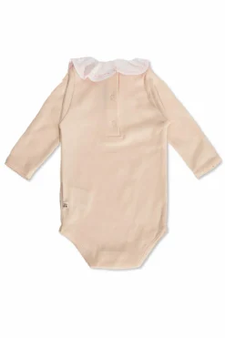 Bonpoint PINK Long-sleeve baby bodysuit