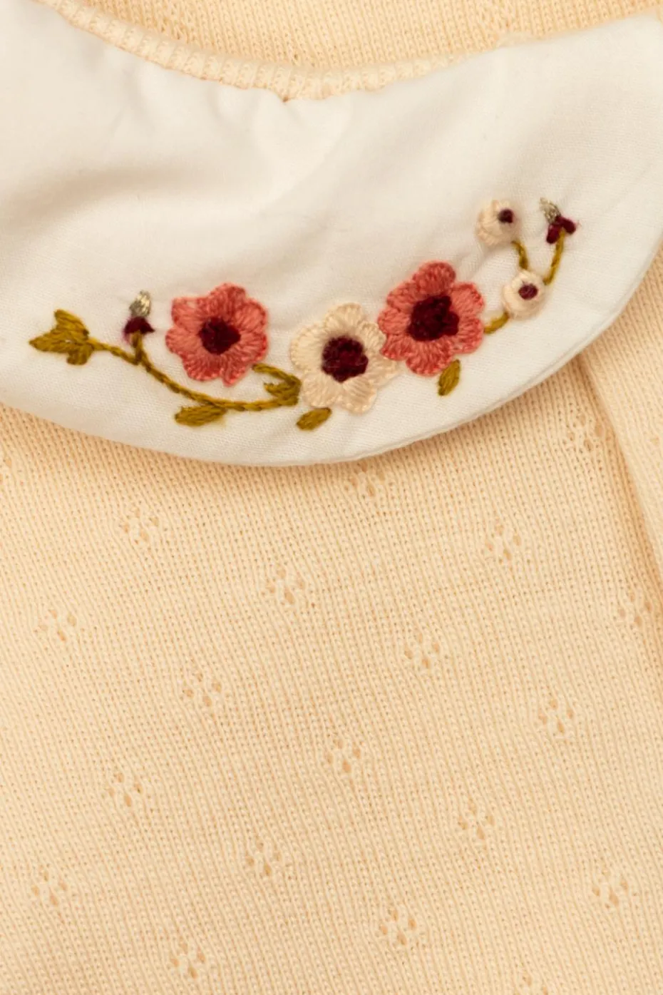 Bonpoint PINK Pajamas with a collar