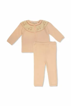 Bonpoint PINK Set: sweater and pants