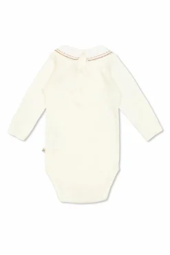 Bonpoint WHITE Long sleeve bodysuit