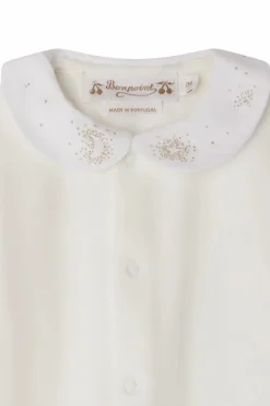 Bonpoint WHITE Pajamas with collar