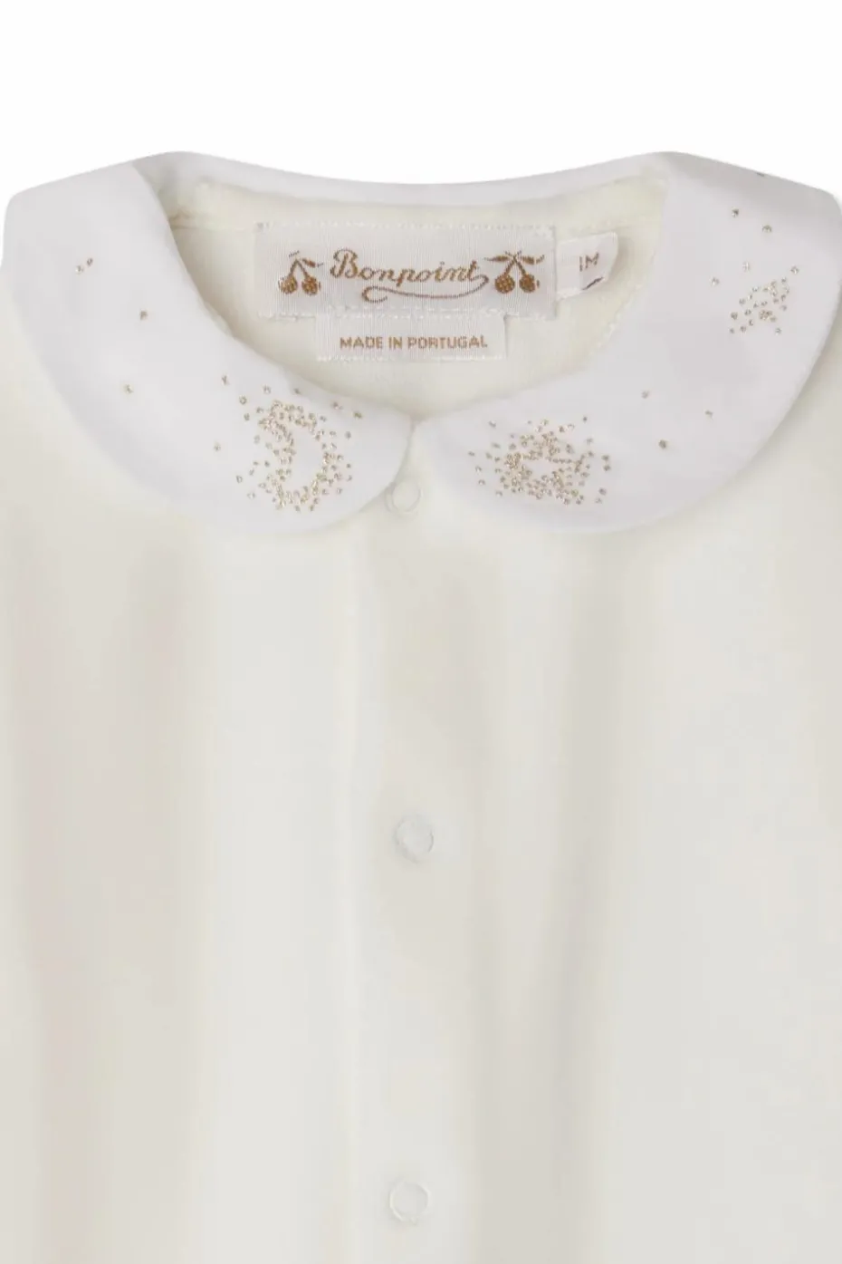 Bonpoint WHITE Pajamas with collar