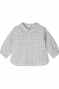 Bonpoint WHITE Plaid pattern shirt