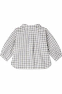 Bonpoint WHITE Plaid pattern shirt