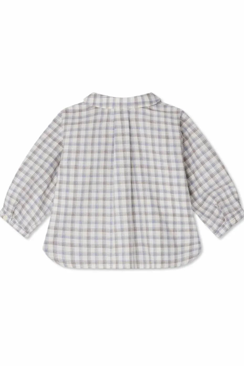 Bonpoint WHITE Plaid pattern shirt