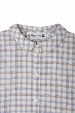 Bonpoint WHITE Plaid pattern shirt
