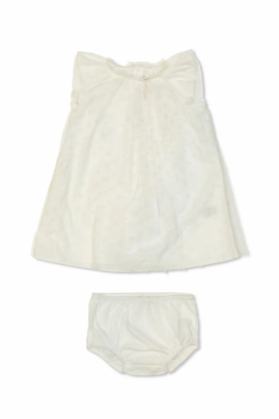 Bonpoint WHITE Set: Dress and Panties