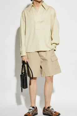 Bottega Veneta beige Cargo shorts