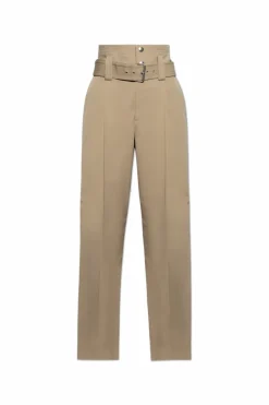 Bottega Veneta beige High-waisted pants