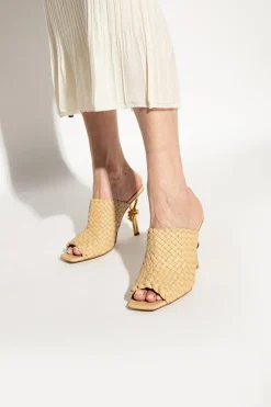 Bottega Veneta beige ‘Knot’ mules