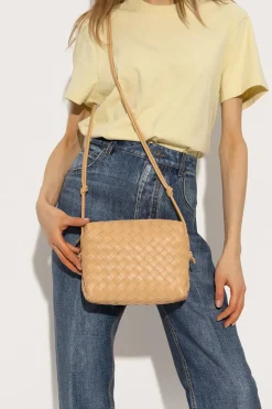 Bottega Veneta beige ‘Loop Small’ shoulder bag
