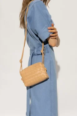 Bottega Veneta beige ‘Loop Mini’ shoulder bag