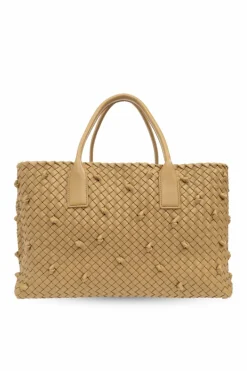 Bottega Veneta beige Medium `Cabat` Shopper Bag