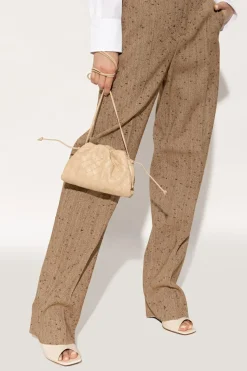 Bottega Veneta beige ‘Pouch Mini’ shoulder bag
