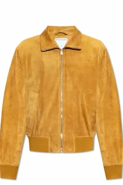 Bottega Veneta beige Suede jacket