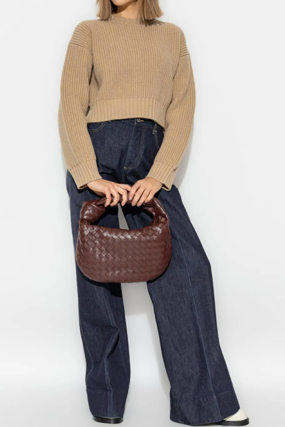 Bottega Veneta beige Wool sweater
