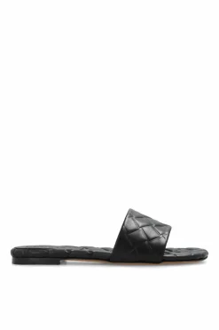 Bottega Veneta BLACK āAmyā leather slides
