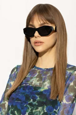 Bottega Veneta BLACK ‘Angle’ sunglasses