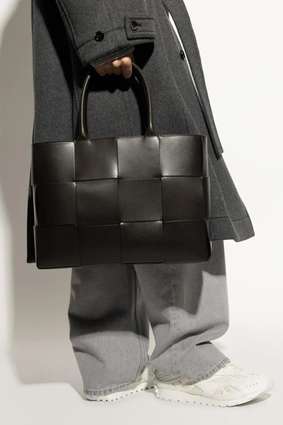 Bottega Veneta BLACK Bag Medium Arco type shopper