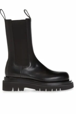 Bottega Veneta BLACK ‘BV Lug’ ankle boots