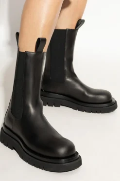 Bottega Veneta BLACK ‘BV Lug’ ankle boots