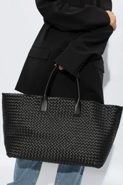 Bottega Veneta BLACK ‘Cabat Large’ shopper bag