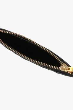 Bottega Veneta BLACK Card case with ‘Intrecciato’ weave
