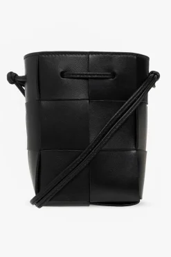Bottega Veneta BLACK ‘Cassette Mini’ bucket bag