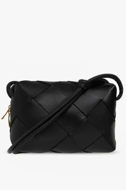 Bottega Veneta BLACK ‘Cassette Small’ shoulder bag