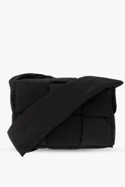 Bottega Veneta BLACK ‘Cassette Medium’ shoulder bag