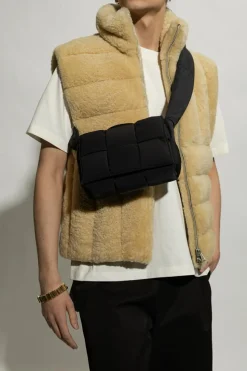 Bottega Veneta BLACK ‘Cassette Medium’ shoulder bag