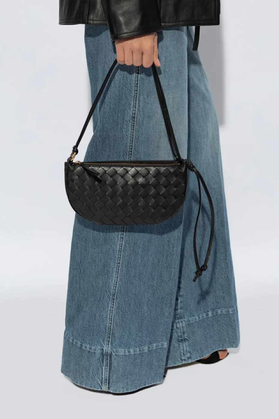 Bottega Veneta BLACK Double Shoulder Bag