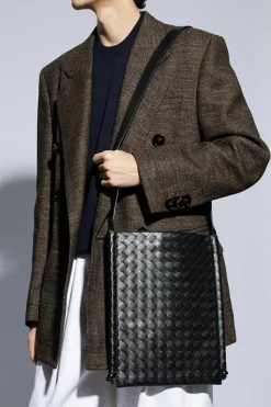 Bottega Veneta BLACK ‘Flat Loop Large’ shoulder bag