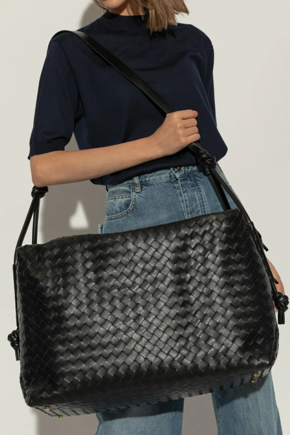 Bottega Veneta BLACK Handbag Loop Large