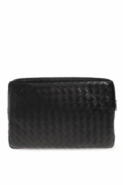 Bottega Veneta BLACK Handbag with Intrecciato weave