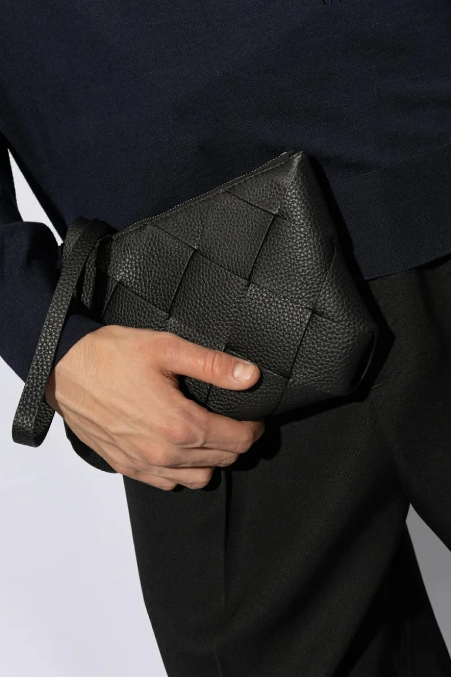 Bottega Veneta BLACK Handbag `Medium Diago`