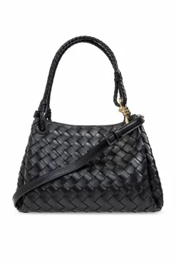 Bottega Veneta BLACK Handbag `Medium Parachute`