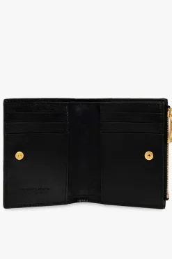 Bottega Veneta BLACK Intrecciato leather wallet
