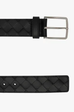 Bottega Veneta BLACK Intrecciato belt