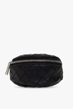 Bottega Veneta BLACK Intrecciato wrist pouch