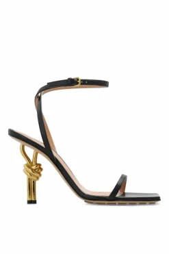 Bottega Veneta BLACK ‘Knot’ heeled sandals