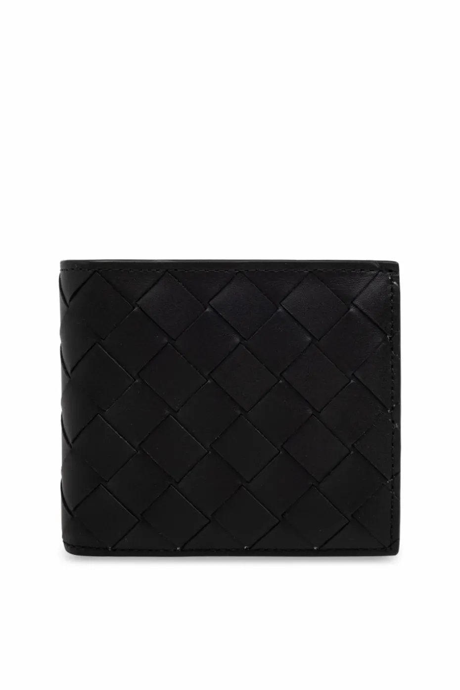 Bottega Veneta BLACK Leather Folding Wallet
