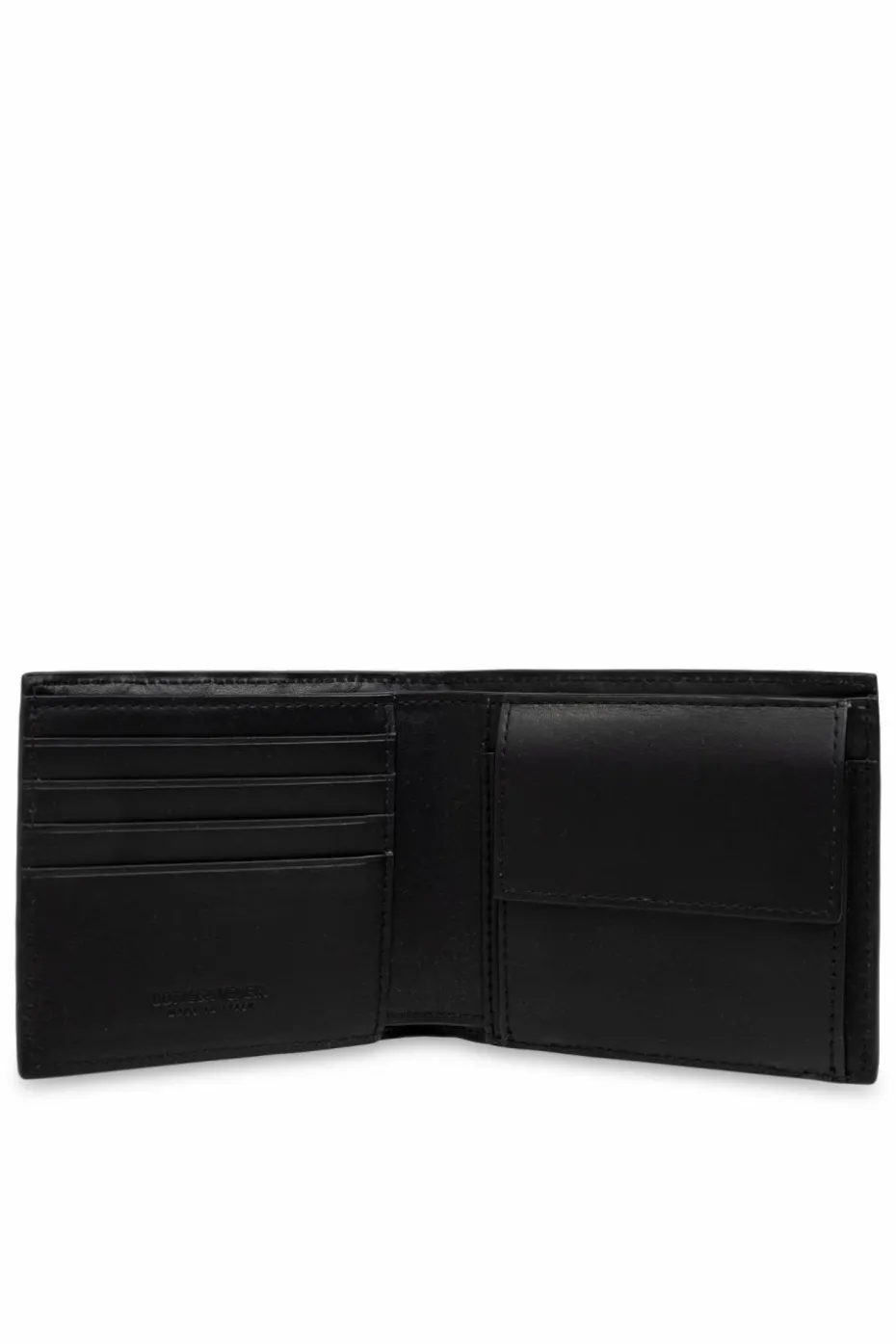 Bottega Veneta BLACK Leather Folding Wallet