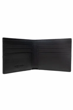 Bottega Veneta BLACK Leather folding wallet