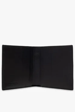 Bottega Veneta BLACK Leather folding wallet