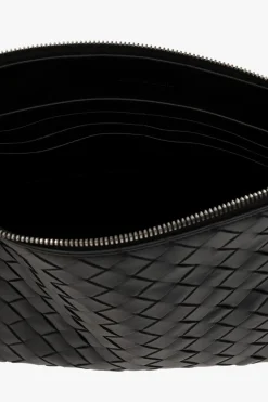 Bottega Veneta BLACK Leather wash bag