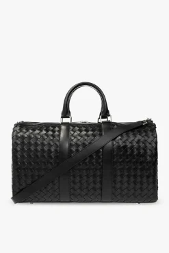 Bottega Veneta BLACK Leather duffel bag