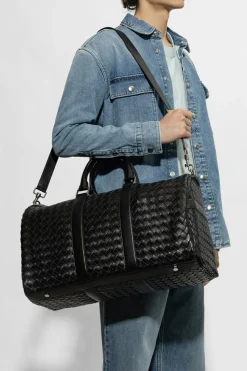 Bottega Veneta BLACK Leather duffel bag